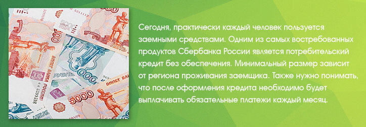 Сбербанк потребительский кредит без обеспечения
